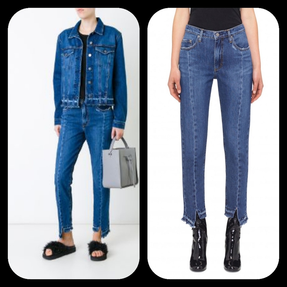 NOBODY Denim ISSY Straight leg mom jeans ahhsome unusual and kewl NWT sz 32